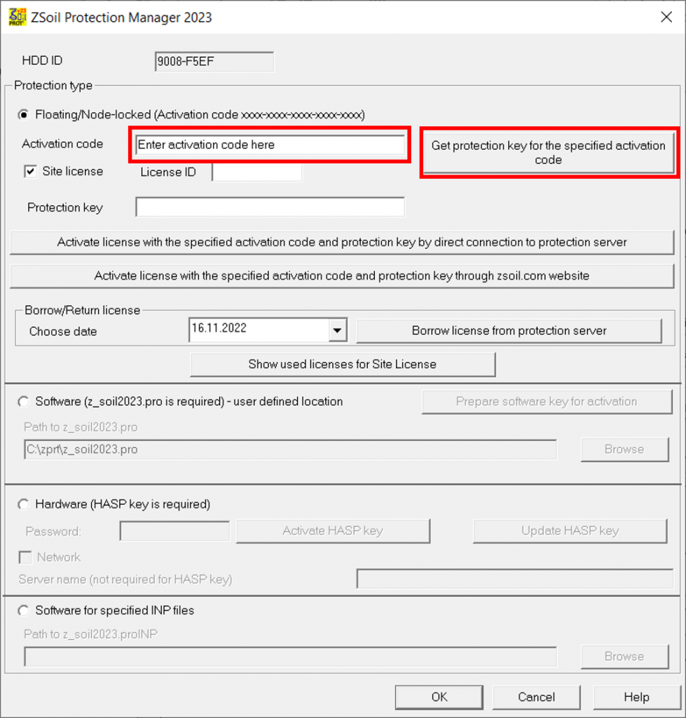 FREQUENTLY ASKED QUESTIONS Key activation ZSoil